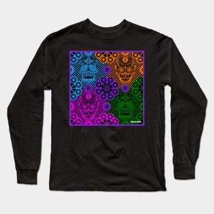 deadly rainbow picnic in day of the dead ecopop Long Sleeve T-Shirt